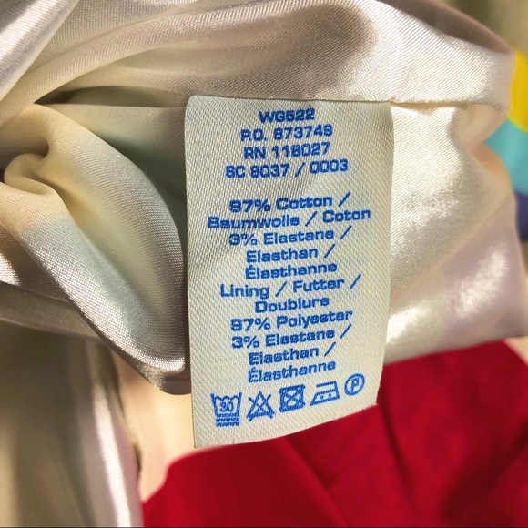 Boden Bold Multistriped Modern Pencil Skirt Size 6 - Picture 9 of 9